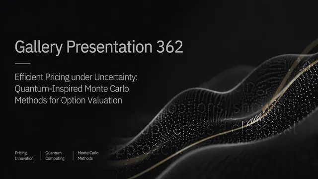 Quantum Computing & Monte Carlo Financial Presentation