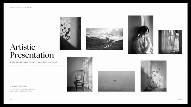Artistic Monochrome Editorial Photography Deck