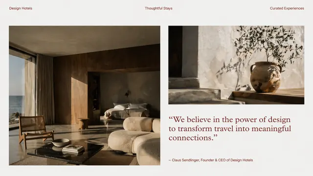 Editorial Hospitality Brand & Hotel Portfolio Deck