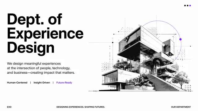 Experience Design Blueprint Strategy Presentation