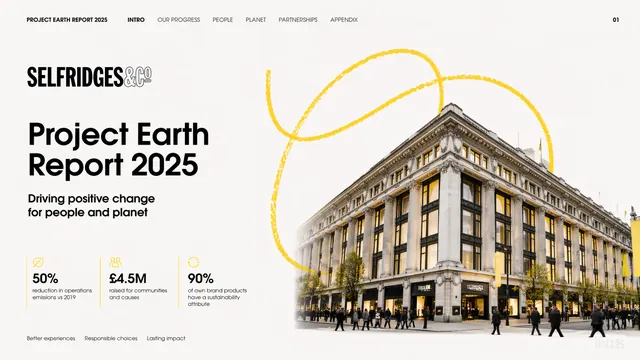 Selfridges Earth Report: High-End Retail Editorial Deck