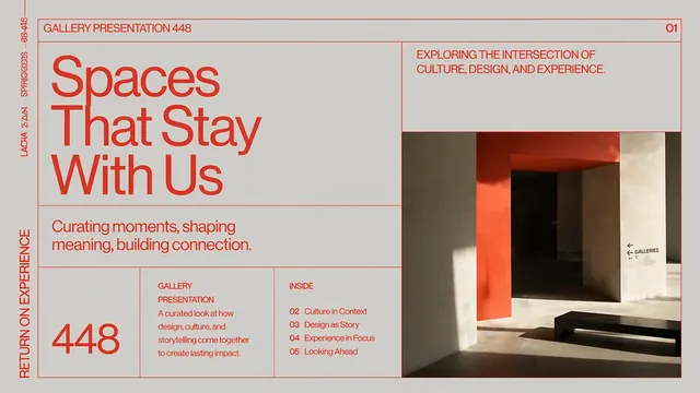Gallery Editorial: Modular Grid Presentation Template