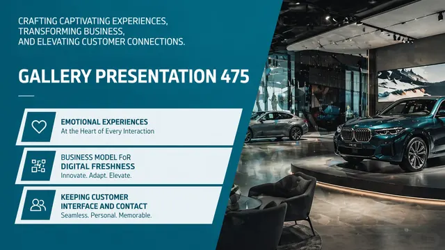 Luxury Automotive Gallery & Showroom Pitch Deck