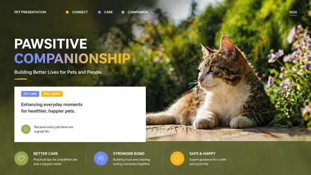 Outdoor Pet Care Editorial Presentation Template