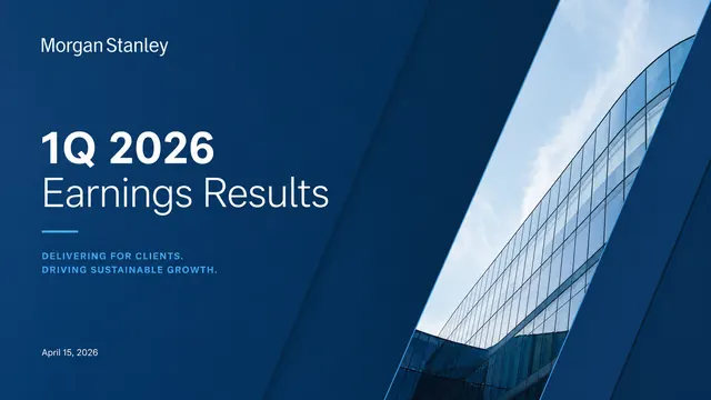 Morgan Stanley Style 1Q 2026 Earnings Report Template