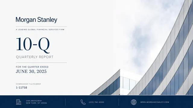 Morgan Stanley 10-Q Quarterly Financial Report Template