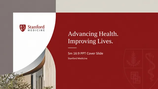 Stanford Medicine Crimson Academic Presentation Template