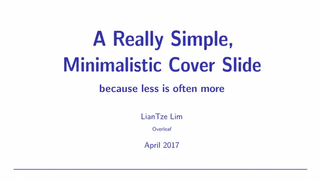 Mono Slate Minimal Blue Accent Presentation Template