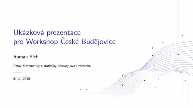 Blue Waveform Academic Workshop Template