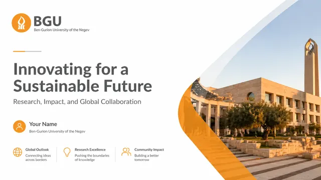 BGU Campus Research Presentation Template