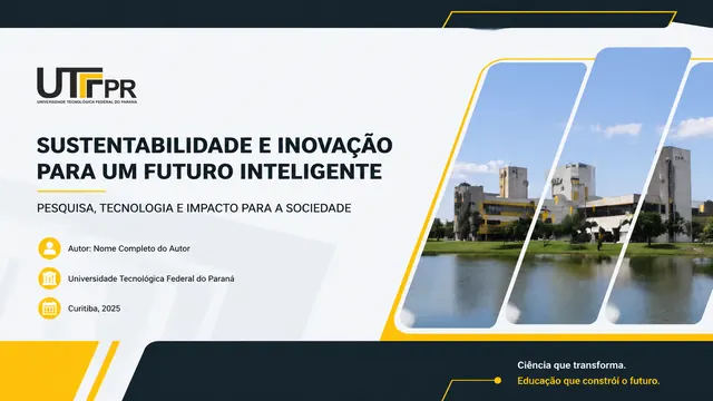 UTFPR Academic Presentation Template in Bold Yellow