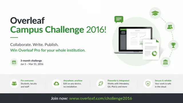 Overleaf Campus Challenge Academic Promotion Deck