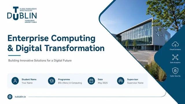 TU Dublin Academic & Tech Conference Slides