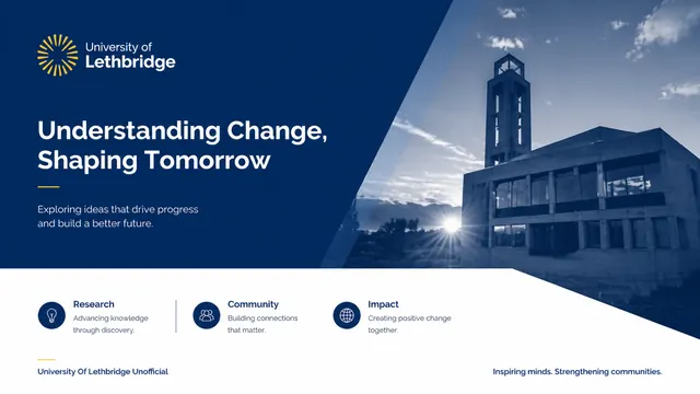 University Blue Academic Presentation Template