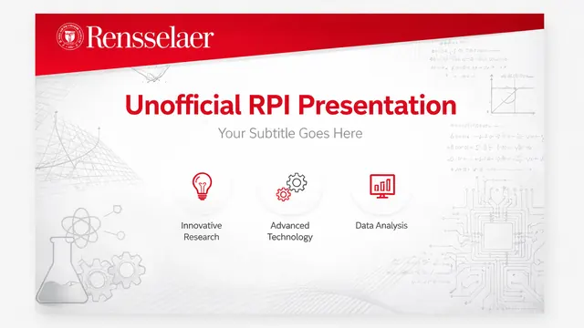 RPI Unofficial Research Template with Crimson Accents
