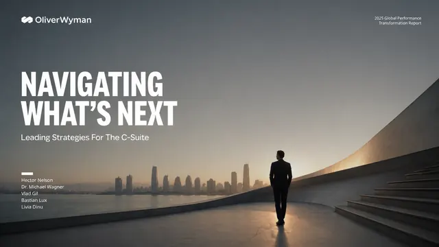 Oliver Wyman Global Performance Report Template