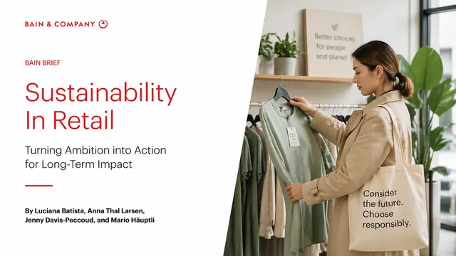 Bain Strategy: Sustainability in Retail Deck