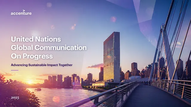 Accenture UN Global Compact Sustainability Report Template
