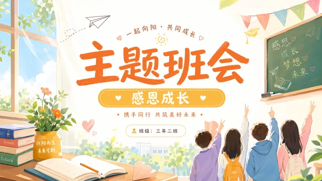 Hand-Drawn Class Meeting Template for Primary Schools