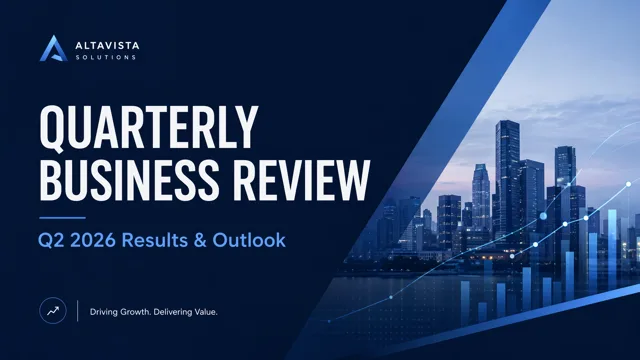 Corporate Quarterly Business Review Performance Deck