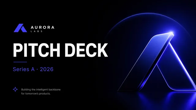 Aurora Dark Mode Series A Pitch Deck