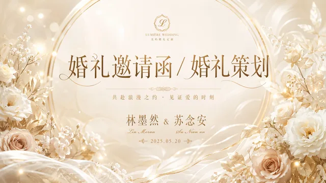 Warm Gold Wedding Planning and Invitation Deck