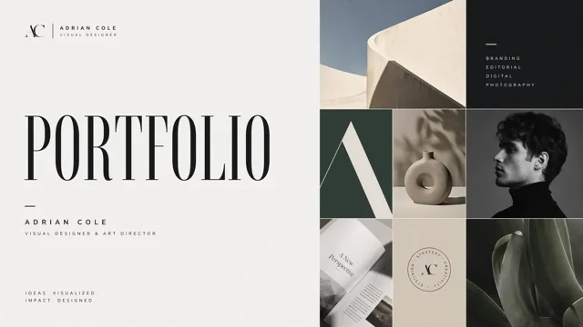 Minimalist Editorial Portfolio for Visual Designers