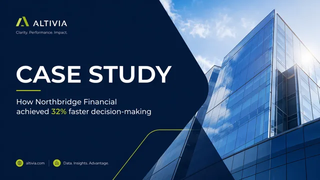 Data-Driven B2B Case Study Template in Navy and Lime