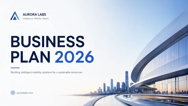 Corporate Blue Tech Business Plan Deck