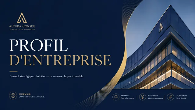 French Corporate Identity & Consulting Profile Deck