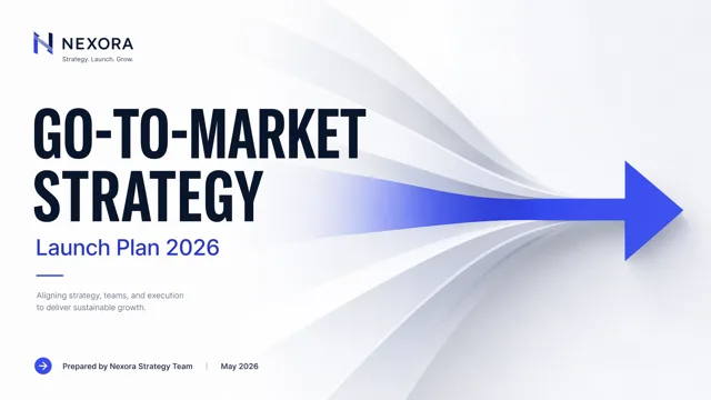 Corporate GTM Launch Strategy Deck with Data Visualization