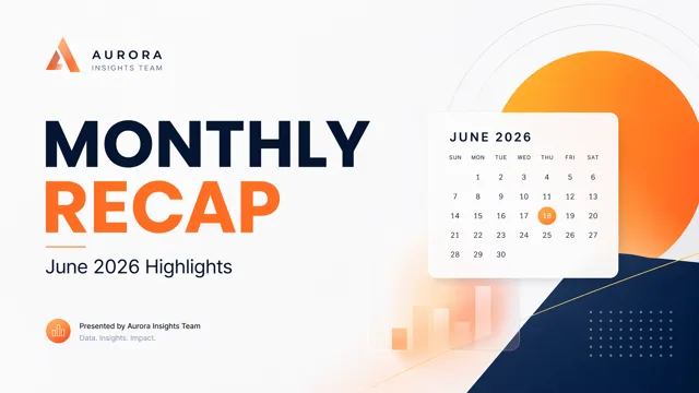 Modern Monthly Business Recap with Data Visualization