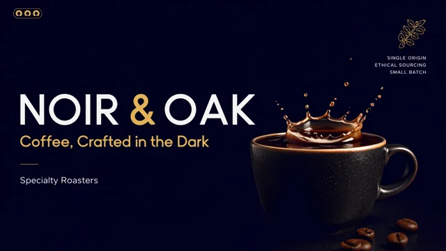 Specialty Coffee Brand Identity & Pitch Template