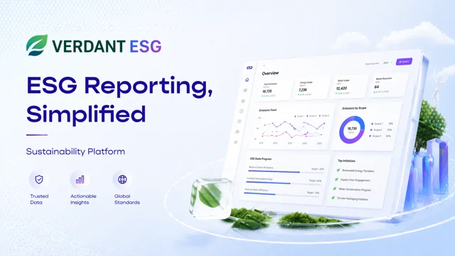 Navy and Ice Blue ESG Financial Platform Pitch Deck