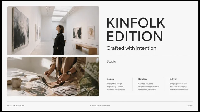 Gallery Editorial Layout for Creative Brand Portfolios