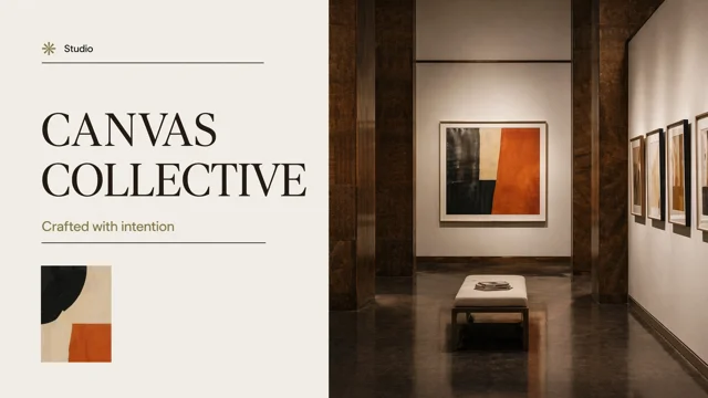 Gallery Linen Editorial Presentation Template