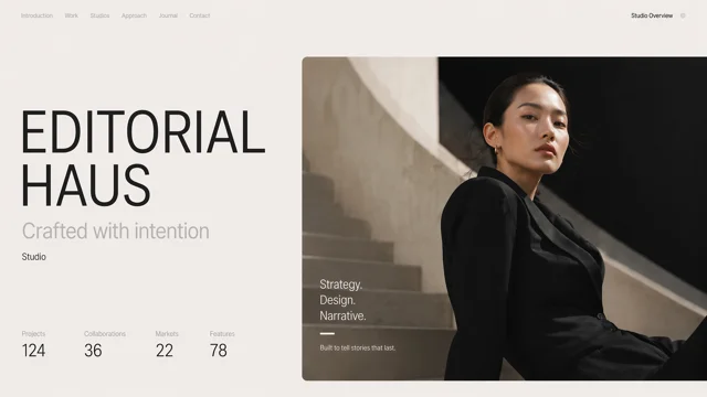 Minimalist Editorial Gallery & Creative Portfolio Deck