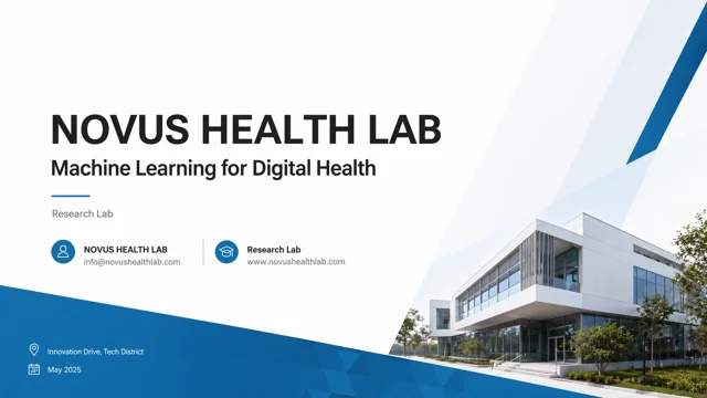 Digital Health & Machine Learning Academic Slide Deck