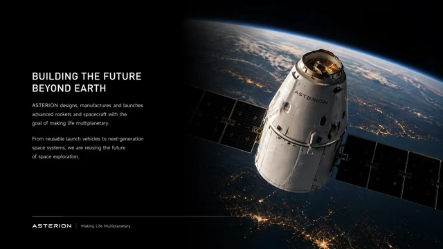 SpaceX Inspired Tech Research Presentation Deck