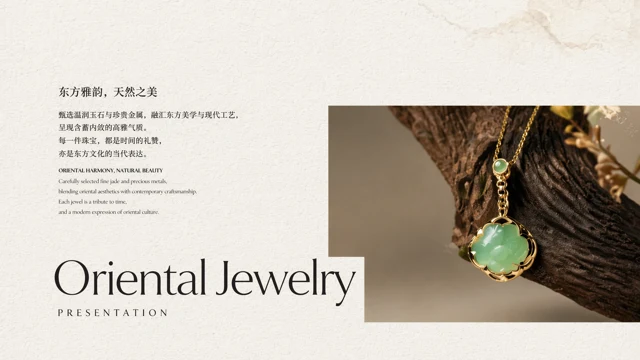 Oriental Jade Jewelry Brand Identity & Lookbook Deck