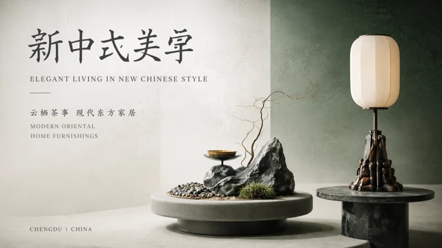Modern Oriental Home & Lifestyle Presentation Template