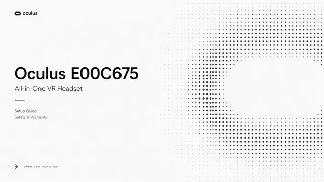 Oculus VR Tech Specification & Setup Guide
